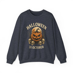 Halloween Pumpkin Sweatshirt | Cozy Fall Sweater for Halloween Lovers, Unisex Crewneck Sweatshirt, Spooky Seasonal Apparel, October [...]