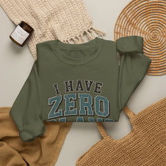 “I Have Zero Plans to Act My Age” Vintage College Graphic Sweatshirt
