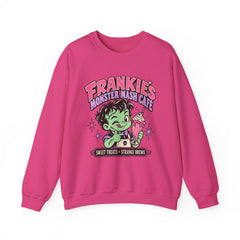 Frankie’s Monstermash Café Sweatshirt — Retro Cute Frankenstein Milkshake Halloween Crewneck