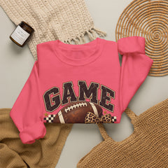 Game Day Sweatshirt — Leopard Football Graphic Crewneck