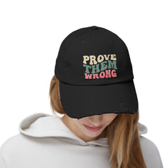 Motivational Distressed Cap, Inspiring Hat for Everyone, Perfect for Gifts, Casual Wear, Relaxed Vibes, Everyday Use
