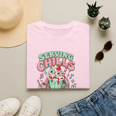 T-Shirt — "Serving Chills" Retro Dessert Graphic Tee (Extra Whipped Cream) - BP - Halloween
