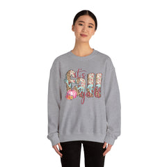 Cozy It’s Fall Y’all Sweatshirt with Floral Design, Perfect for Autumn Style, Thanksgiving Gift, Casual Wear, Seasonal Comfort