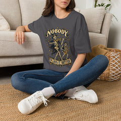 Nobody Plays It Better T-Shirt — Skeleton Violinist Day of the Dead Music Tee
