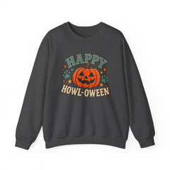 Halloween Crewneck Sweatshirt — "Happy Howl-oween" Pumpkin Graphic - Southern Heritage