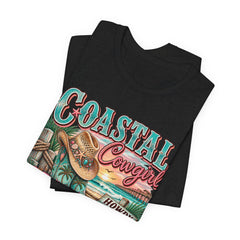 Coastal Cowgirl Tee — "Howdy Shore" Beach Western Graphic T-Shirt