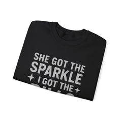 Funny He Gets the Bills & She Gets the Sparkle Unisex Sweatshirt by Gildan