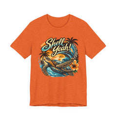 Shell Yeah! Turtle Graphic Tee — Tropical Beach Surf T-Shirt
