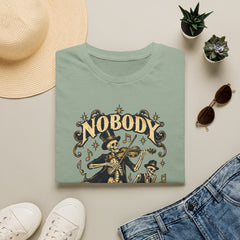 Nobody Plays It Better T-Shirt — Skeleton Violinist Day of the Dead Music Tee