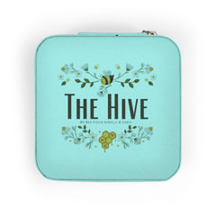 Compact 'Time To Hive' Jewelry Travel Case – Portable Ring & Earring Organizer