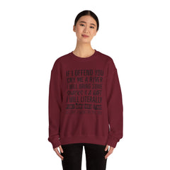 Funny Sweatshirt - Cry Me a River Design