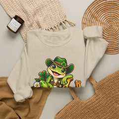Hoppy Go Lucky Frog St. Patrick’s  Day Sweatshirt