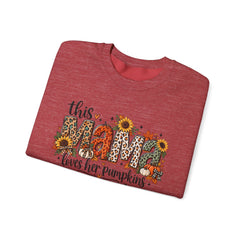 "This Mama Loves Her Pumpkins" Unisex Heavy Blend™ Crewneck Sweatshirt
