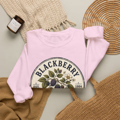 Blackberry Picking Club Crewneck Sweatshirt — Vintage Fruit Patch Design