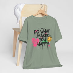 Do What Makes You Happy Tee | Unisex Jersey Short Sleeve Shirt, Positive Vibes Shirt, Gift for Friends, Uplifting Apparel, Casual [...]