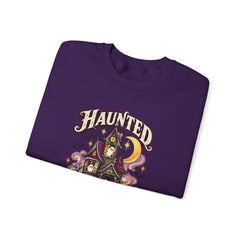Haunted But Homey Sweatshirt — Cozy Halloween Haunted House Crewneck
