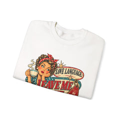 Retro Rosie 'Leave Me Alone' Vintage Pin-Up Graphic Sweatshirt- Valentine