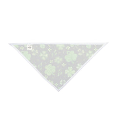 St. Patrick's Day Pet Bandana - Clover Print on Black