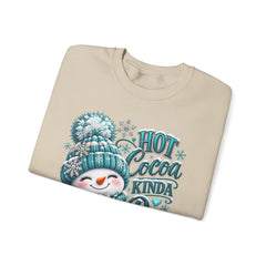 Hot Cocoa Kinda Day Sweatshirt- Winter- Christmas- Snowman