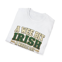 "A Wee Bit Irish, A Whole Lot Thirsty" Vintage Pub Tee St. Patrick’s Day