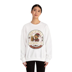 North Pole Brewing Co. Holiday Sweatshirt, Christmas Gift, Unisex Cozy Crewneck, Winter Apparel, Elf Festive Casual Wear