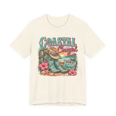 Coastal Cowgirl Tee — "Howdy Shore" Beach Western Graphic T-Shirt