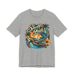 Shell Yeah! Turtle Graphic Tee — Tropical Beach Surf T-Shirt