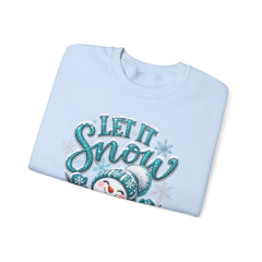 Let It Snow Snowman Crewneck Sweatshirt — Cozy Holiday Winter Pullover