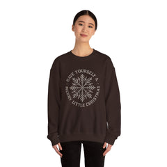 “Have Yourself a Merry Little Christmas” Snowflake Gildan Crewneck Sweatshirt