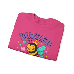 Buzzed on Bling Crewneck Sweatshirt by Gildan - Fun Gift for Bee Lovers, Jewelry Reveals