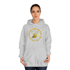 Though she’d be small, she be fierce –Bee-Inspired Unisex College Hoodie |