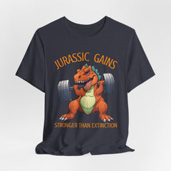 Jurassic Gains- Fitness T-shirt for Gym Workouts