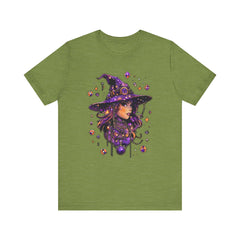 Enchanting Witch Graphic Tee - Perfect for Halloween, Gifts, Parties, Casual Wear, and Witchy Vibes