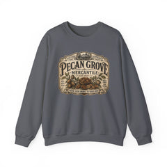 Pecan Grove Mercantile Vintage Logo Sweatshirt - Southern Heritage