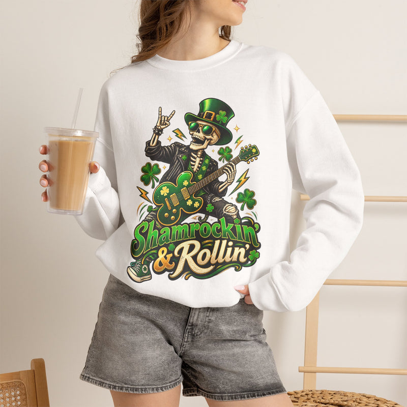 St. Patrick's Day Shamrockin' & Rollin' Sweatshirt