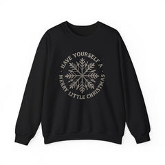 “Have Yourself a Merry Little Christmas” Snowflake Gildan Crewneck Sweatshirt
