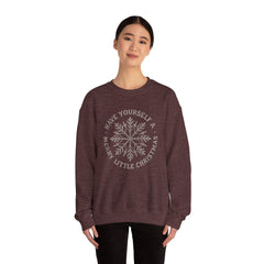 “Have Yourself a Merry Little Christmas” Snowflake Gildan Crewneck Sweatshirt