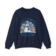 Let It Snow Somewhere Else - Winter  - Sweatshirt - Blue Design