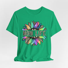 Sunflower Leopard Mom Tee