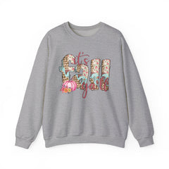 Cozy It’s Fall Y’all Sweatshirt with Floral Design, Perfect for Autumn Style, Thanksgiving Gift, Casual Wear, Seasonal Comfort