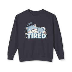 Tired Sleeping Puppy Sweatshirt — Cute Kawaii Nap Dog Crewneck