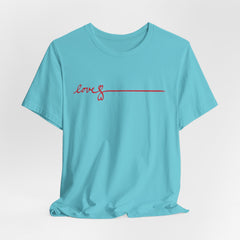Love Signature T-Shirt – Minimal Red Script Tee