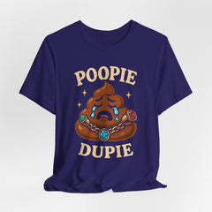 Funny Poop Doopie Emoji Tee, Quirky Graphic, Humorous Apparel, Playful Wear, Fizzing jewelry