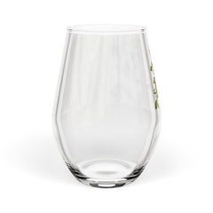 Mistletoe Christmas Stemless Wine Glass