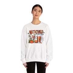 Witches Drink Up Sweatshirt, Unisex Halloween Apparel, Cozy Fall Sweatshirt, Spooky Season Gear, Perfect for Halloween Parties