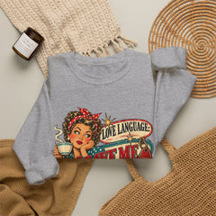 Retro Rosie 'Leave Me Alone' Vintage Pin-Up Graphic Sweatshirt- Valentine