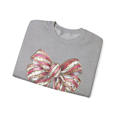 Pink & Gold  Bow  Sweatshirt - Valentine