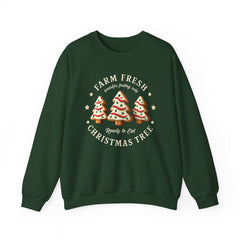 Farm Fresh Christmas Tree Sweatshirt – Cute Cookie Tree Holiday Crewneck