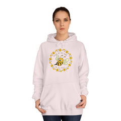 Though she’d be small, she be fierce –Bee-Inspired Unisex College Hoodie |