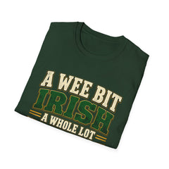 "A Wee Bit Irish, A Whole Lot Thirsty" Vintage Pub Tee St. Patrick’s Day